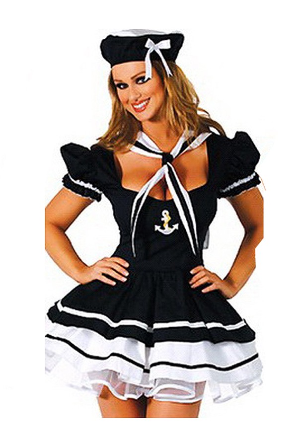 Halloween Costume Cute Navy Blue Sailor Costume - Click Image to Close